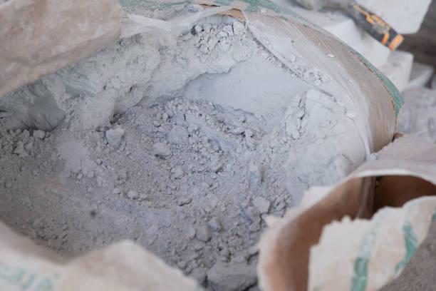 istock The opened cement bag has not yet been used. 1515706227