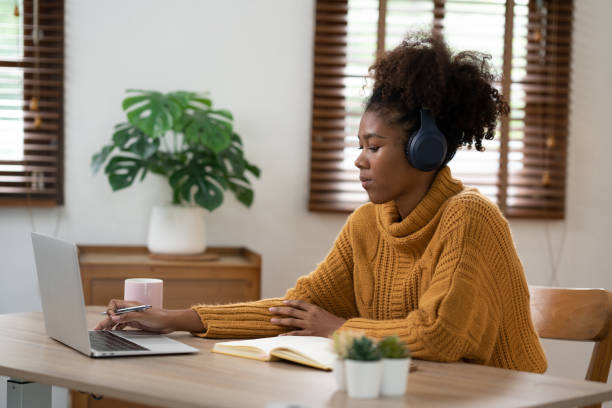 istock Young woman remotes work connecting network office systems 1515722283