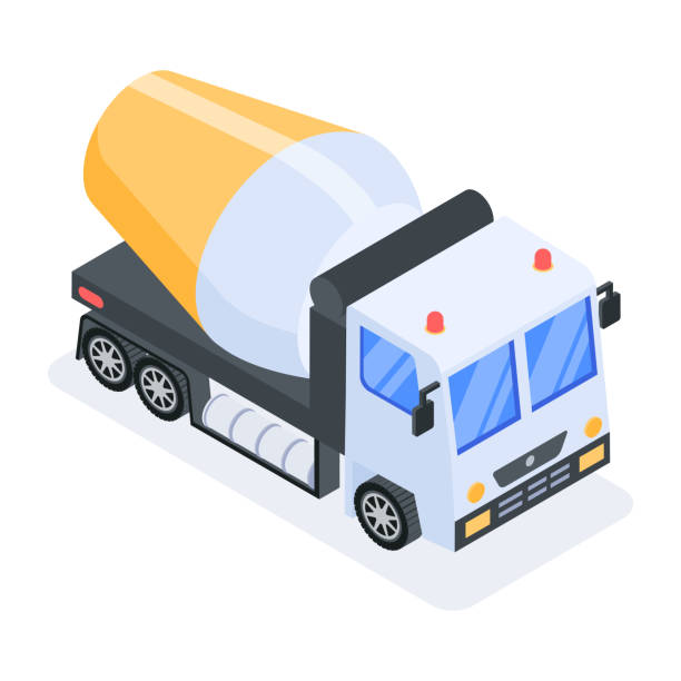 Set of Transport Isometric Icons Check these premium quality isometric transportation icons to get high-quality designs for your website, app, and other digital projects! water truck stock illustrations