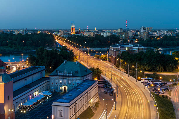 istock Night view of Warsaw 151575839