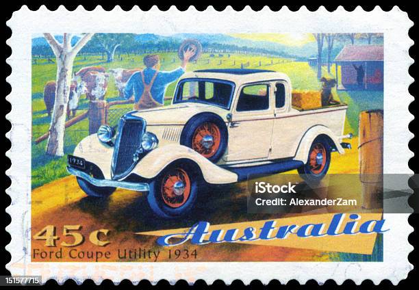 Ford Cup Stock Photo - Download Image Now - Australia, Postage Stamp, Car