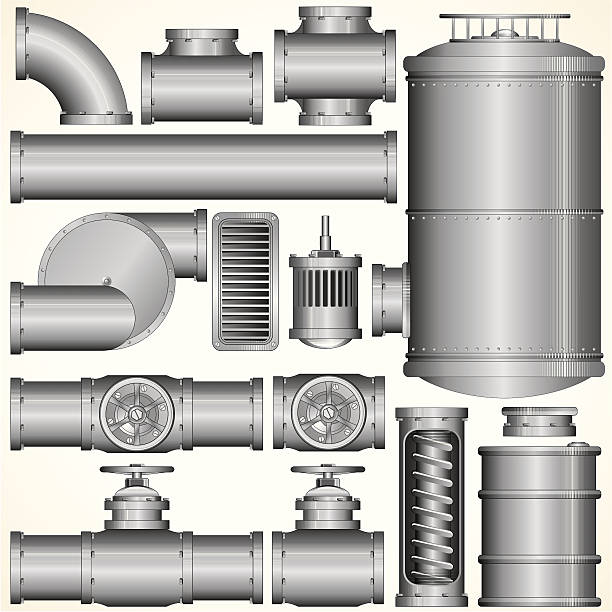 産業の要素 - valve manual worker industry oil industry点のイラスト素材／クリップアート素材／マンガ素材／アイコン素材