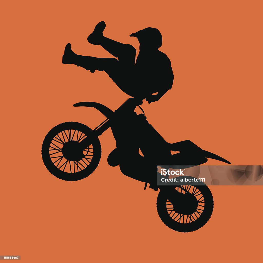 Spread Eagle Motocross - clipart vectoriel de Activité libre de droits