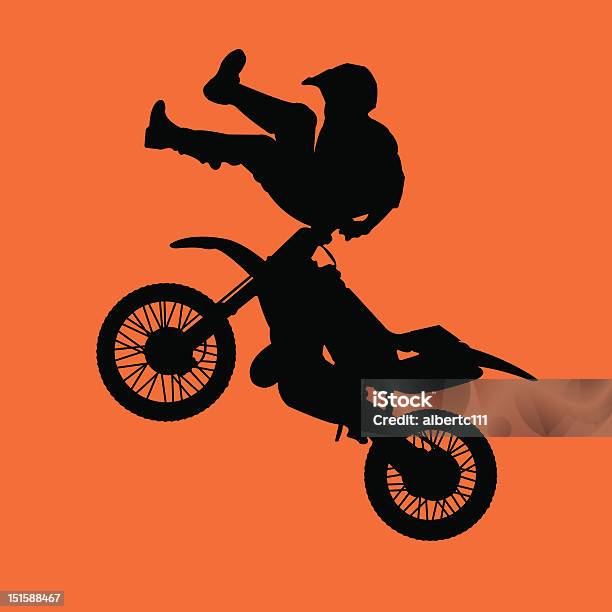 Spread Eagle Motocross Vecteurs libres de droits et plus d'images vectorielles de Activité - Activité, Adolescent, Adulte