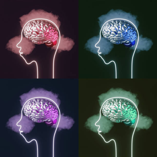 istock Human head brain pop up thought cloud 3d rendering creative art Mental health Psychology Criticism Traumatic experience 1515979647