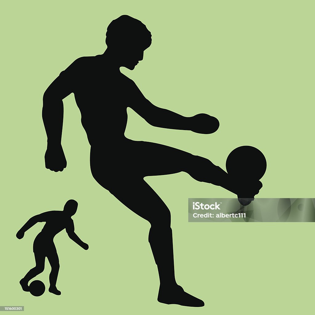 soccer bonanza staueseque soccer player Alertness stock vector