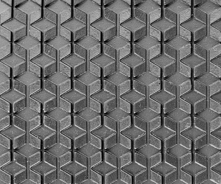 black rubber texture close up