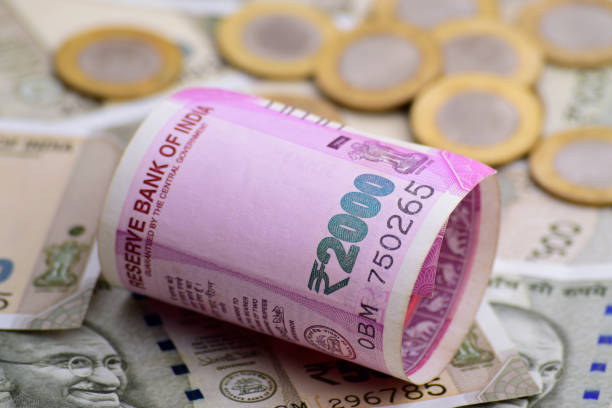 istock Indian rupee closeup, investment concept 1516041053