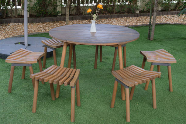 istock Wooden table with chairs in the coffee shop 1516044862