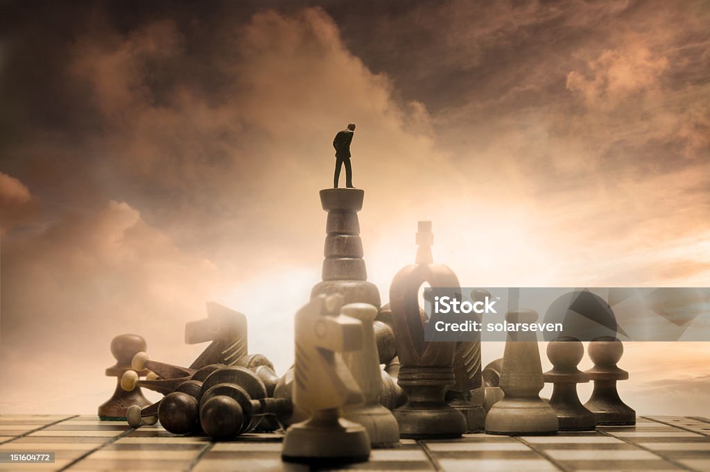 Successful Strategy Successful Strategy. Conceptual Photography. Chess Stock Photo