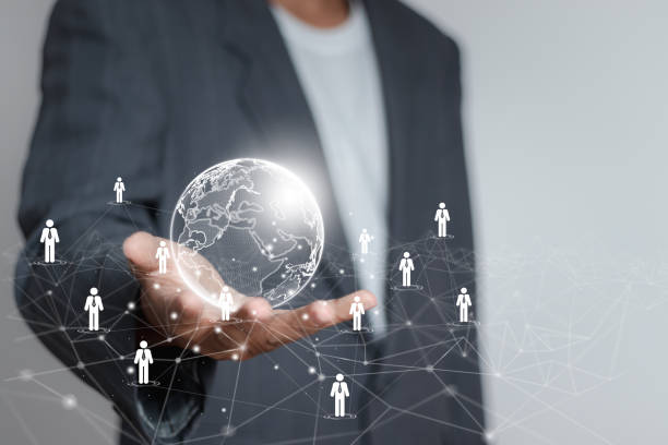 istock Human resource (HR) network structure, Business concepts and communication technology, management and recruitment, social network. 1516072081
