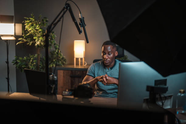istock Confident Black Male Creator in Action 1516112487