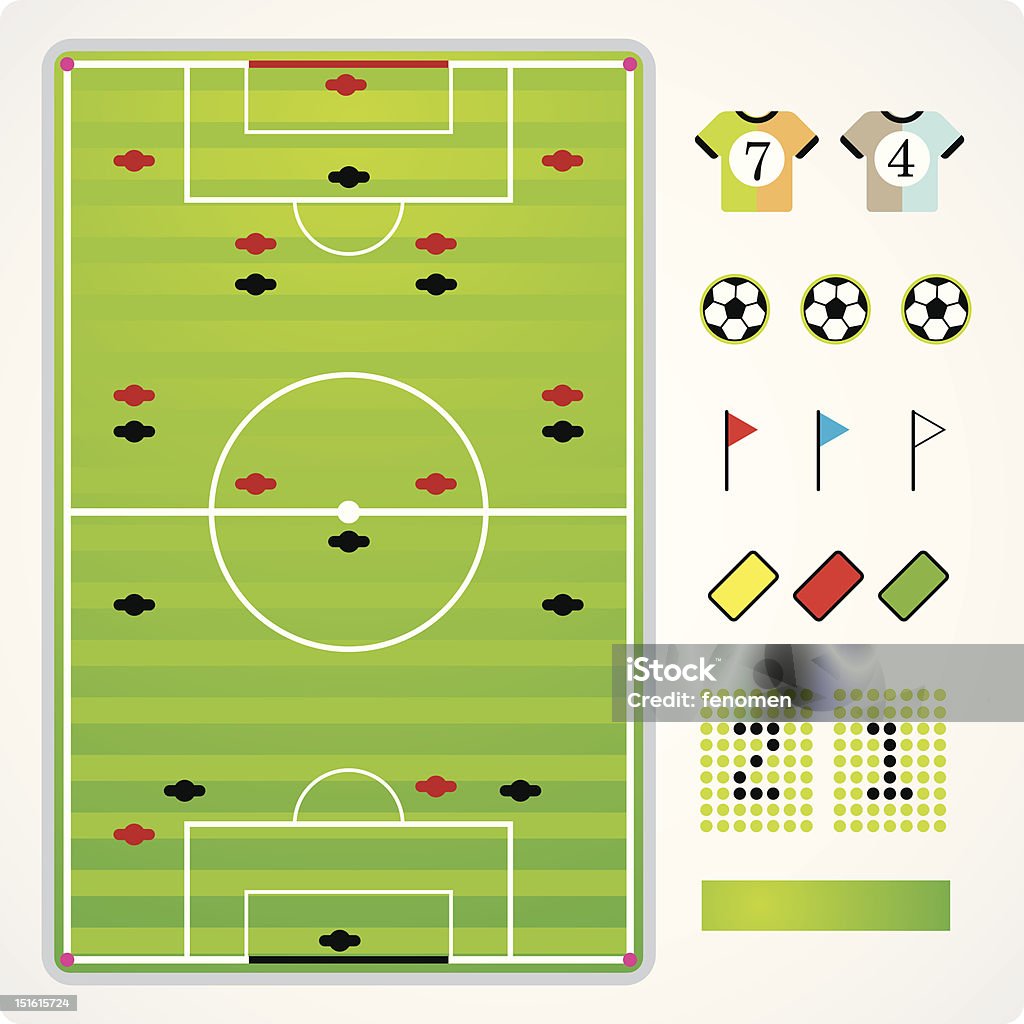 soccer team strategy AICS3, PDF, HiRes JPG, EPS 8.0 included. sport team. Club Soccer stock vector