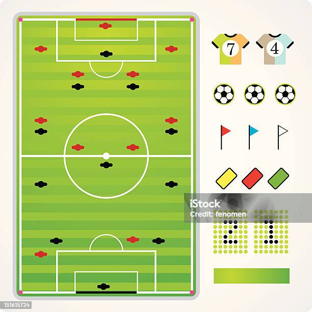 Soccer Team Strategy Stock Illustration - Download Image Now - Club Soccer, Flag, Illustration