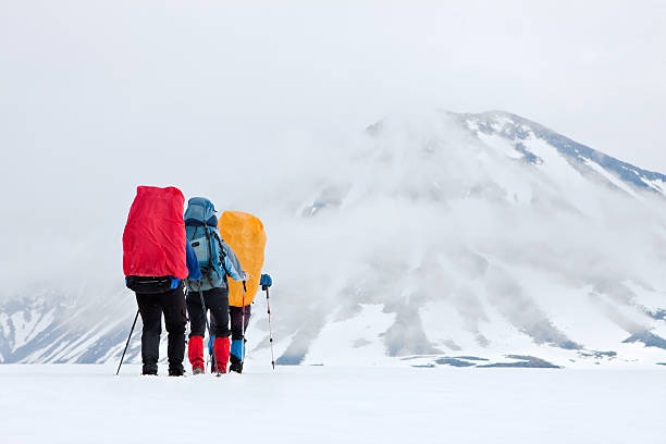 istock hiking in winter mountains 151616362