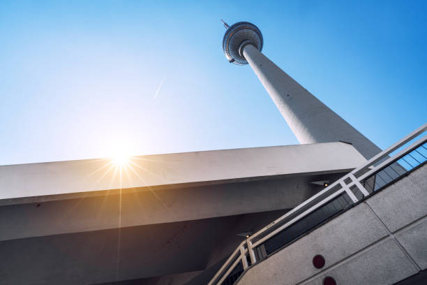 istock low angle view of Berlin communications tower against sunny sky 1516165871