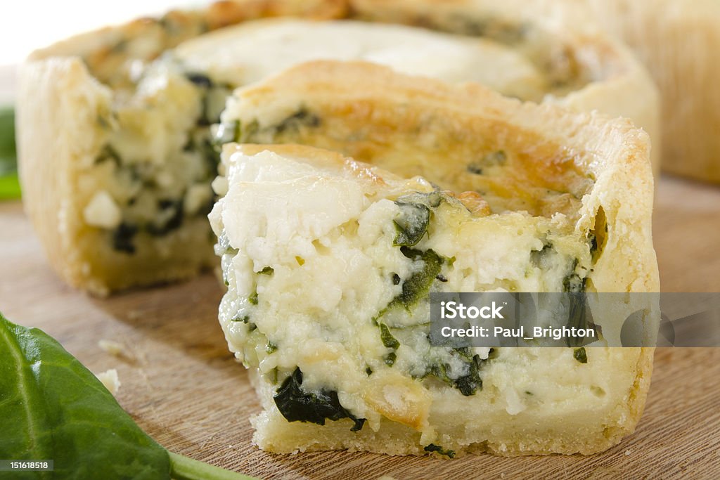 Fromage de chèvre & Quiche aux épinards - Photo de Florence - Toscane libre de droits