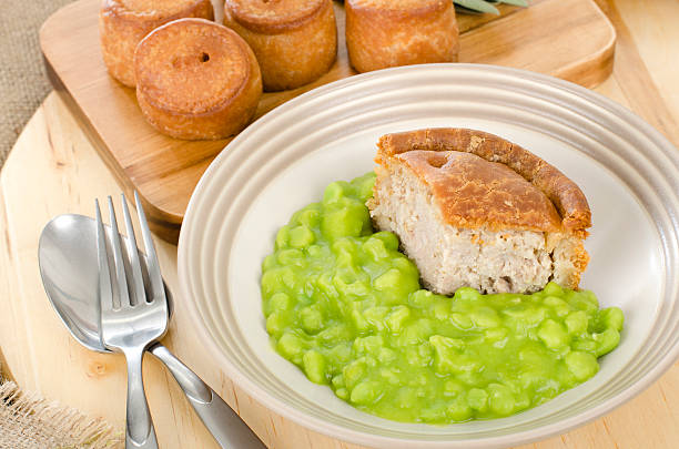 Melton Mowbray Pork Pies & Mushy Peas.