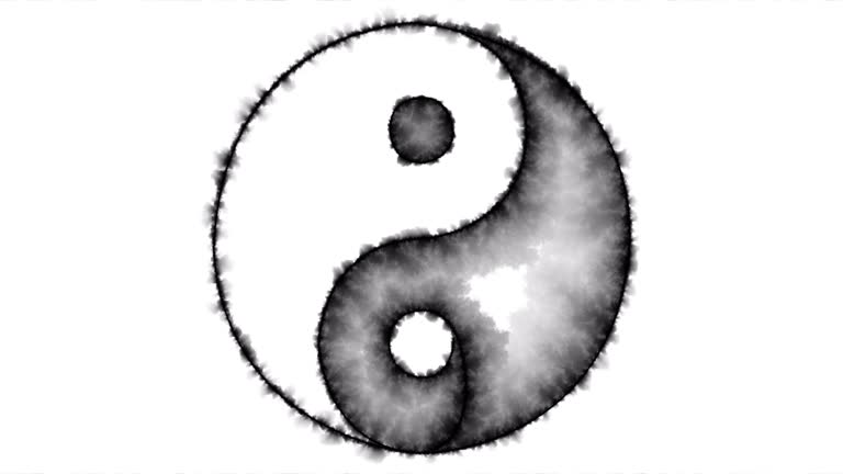 Ink-Drawn Symbols - Yin Yang Symbol