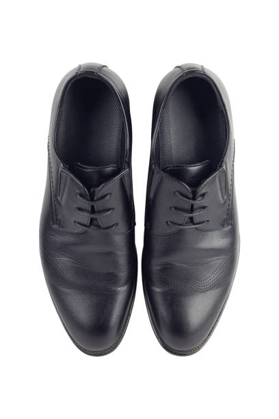 istock Classic men's black leather shoes isolated from background 1516244802