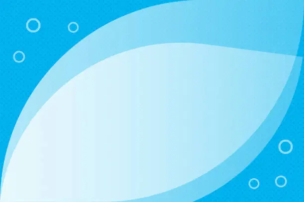 Vector illustration of Blue water droplets background with copy space, vector illustration.