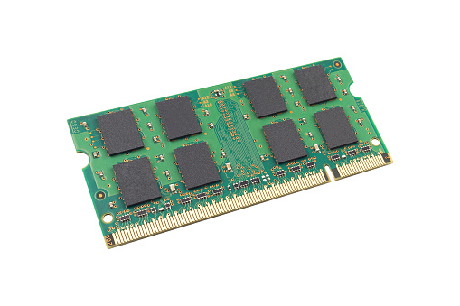 RAM, RAM board, Random Access Memory isolated from the background