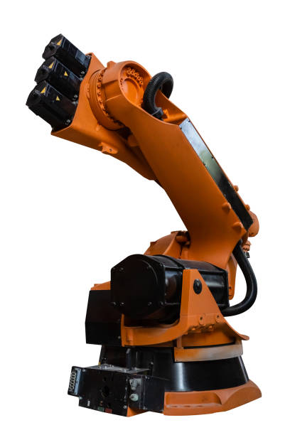istock Robot arm isolated on white background, Clipping path. 1516249634