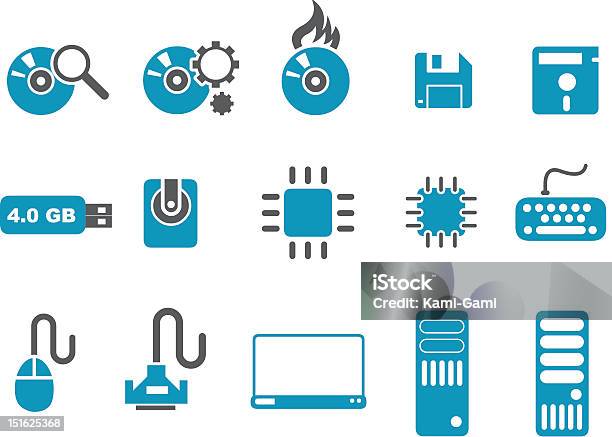 Ensemble Dicônes Dordinateur Vecteurs libres de droits et plus d'images vectorielles de Alimentation électrique - Alimentation électrique, Bloc d'alimentation de l'ordinateur, Boîte