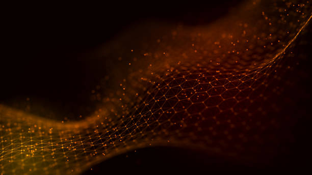 istock Abstract digital data background. Wave with moving dots. Musical stream of sounds. 3D rendering. 1516298971