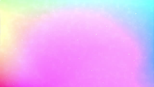 Rainbow abstract background with light loop particles, bottom to top, 4k animation