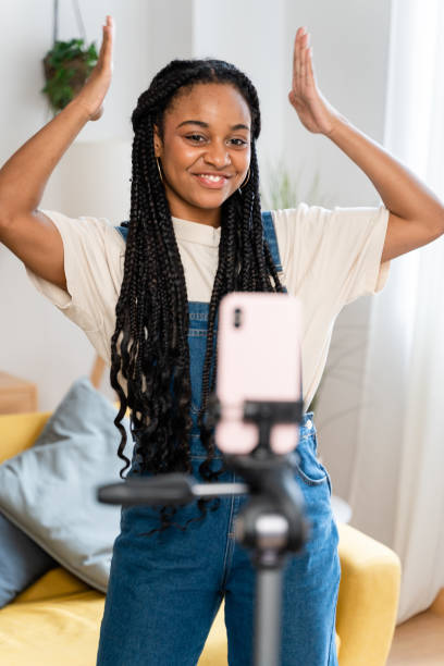 istock Woman recording dance steps with mobile phone. 1516315605