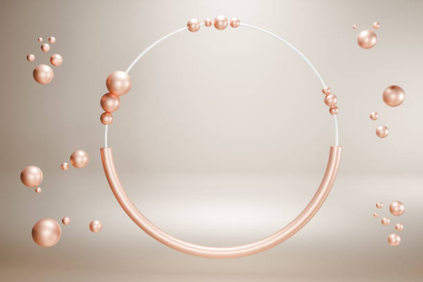 istock 3D render illustration of circle with pearls 1516318369