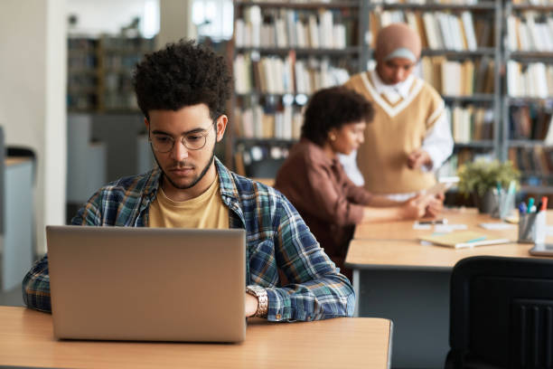 istock Adult student learning foreign language online 1516343251