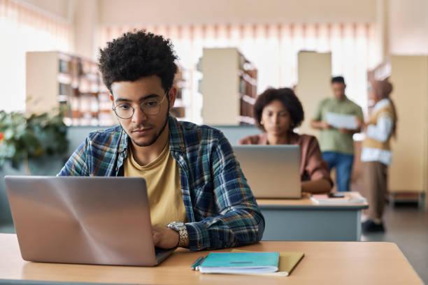 istock Adult student studying with laptop 1516343252
