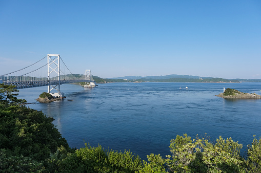 Onaruto Bridge and Naruto Strait seen from the observatory