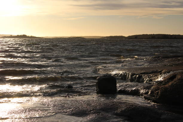 Sunset by the sea