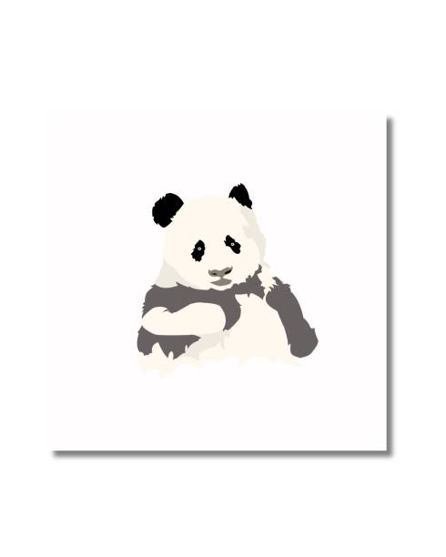 Fat Panda cute chubby panda, charming, playful, very childish, giving affection chinese panda stock illustrations