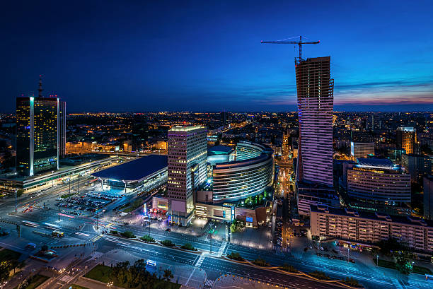istock Night panorama of Warsaw 151654860