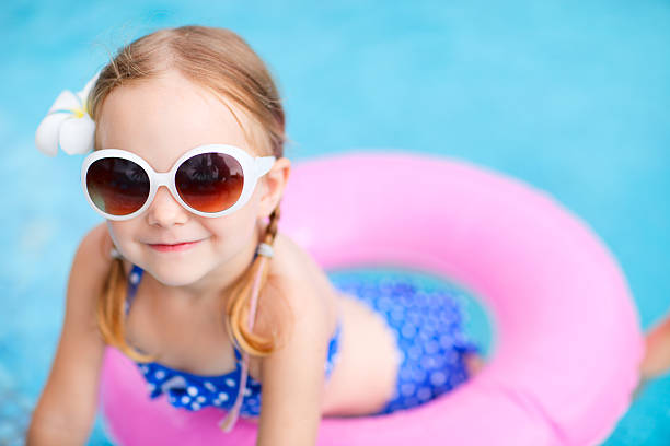 istock Little girl at swimming pool 151654879
