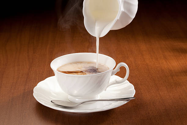 Cup of tea Tea and Milk tea with milk stock pictures, royalty-free photos & images