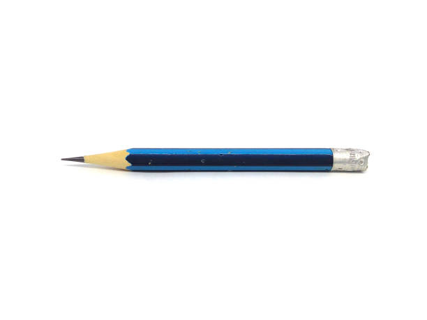 istock Blue pencil isolated on white background. 1516556969