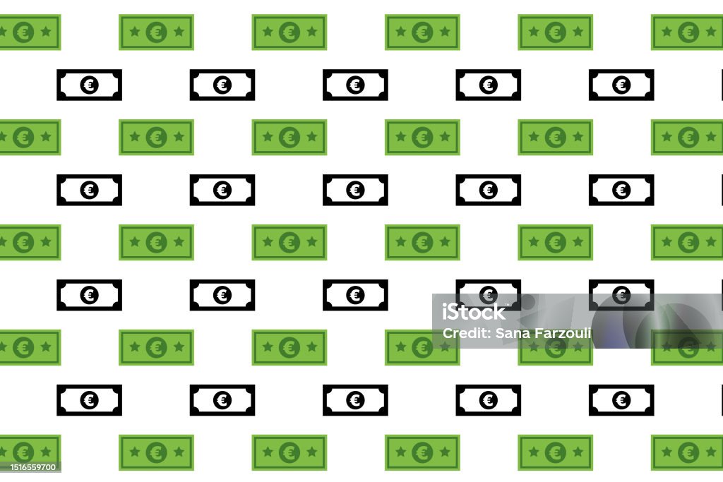 Bank Note Pattern Background Abstract Euro Banknote Pattern Background Stock Illustration - Download ...