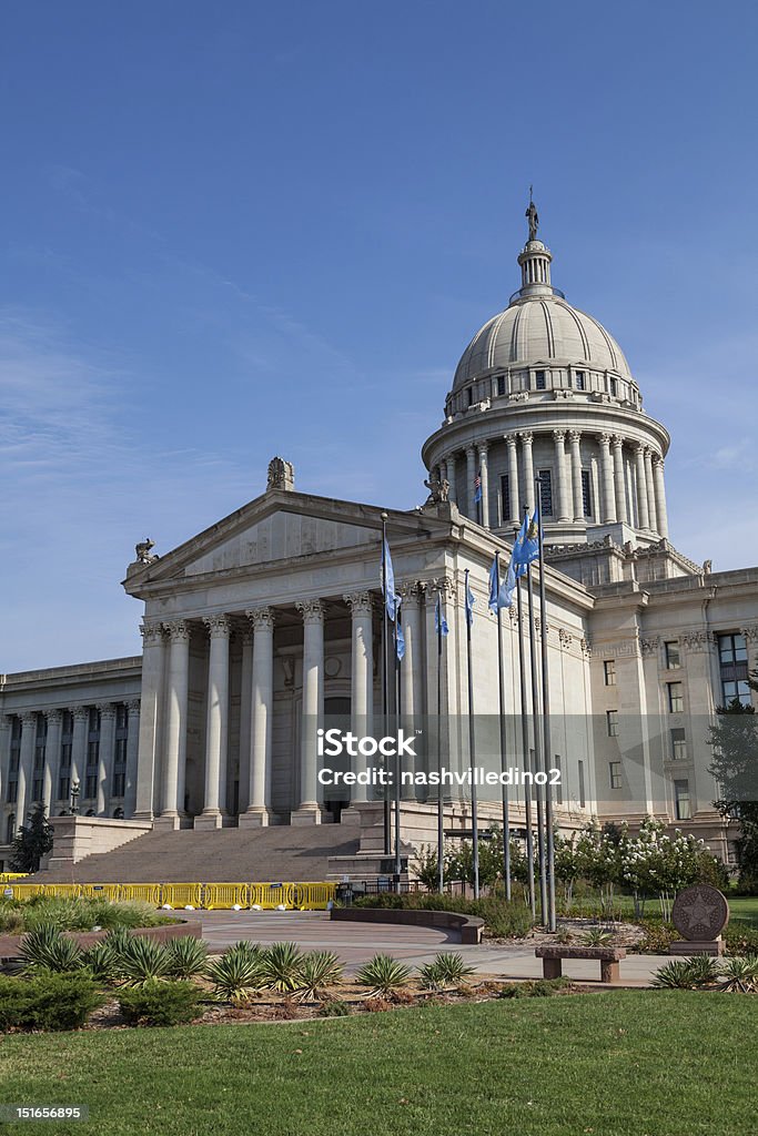 Oklahoma State House und dem Capitol Building - Lizenzfrei Kapitol von Oklahoma Stock-Foto