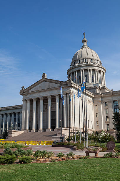 Oklahoma State House and Capitol Building stock photo