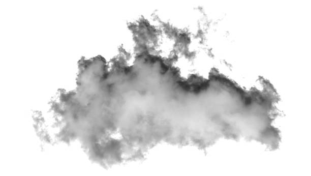 istock white cloud Isolated on white background,Smoke Textured,brush effect 1516577838