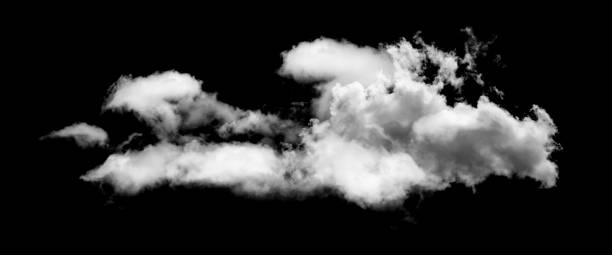 istock White cloud isolated on black background,Textured smoke,brush effect 1516578913