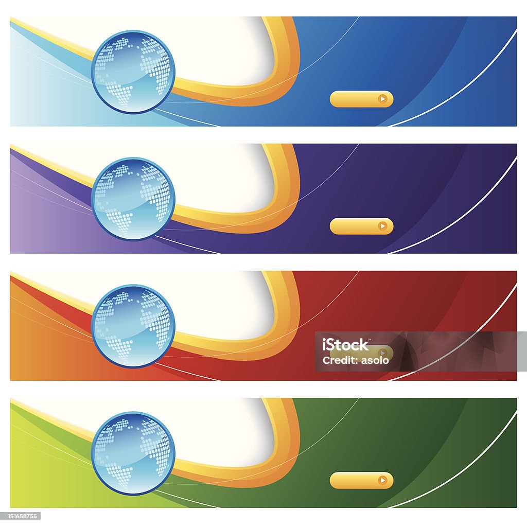 Computer Abstract Banner Abstract Web Banners Stock Illustration - Download Image Now - Abstract ...