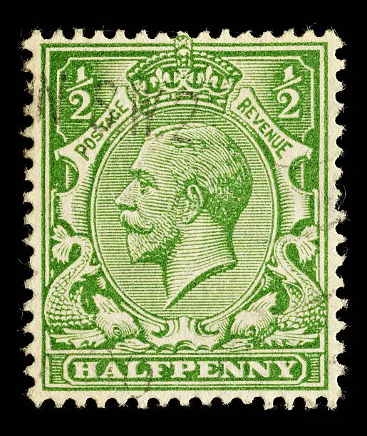 Photo of British King George V Postage Stamp