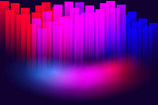 Rectangular Flare Abstract Rectangle Background With Colorful Flare Dark Template Vector ...