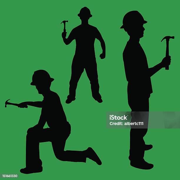 Have Hammer Will Work Stock Illustration - Download Image Now - Adult, Blue-collar Worker, Building Contractor